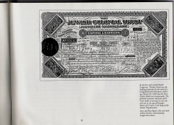 Isaac Eppel's founder share in Israel, the first Zionist bank, the Jewish Colonial Trust, set up by Theodor Herzl. Isaac and Rose Eppel purchased shares at the second Zionist Congress